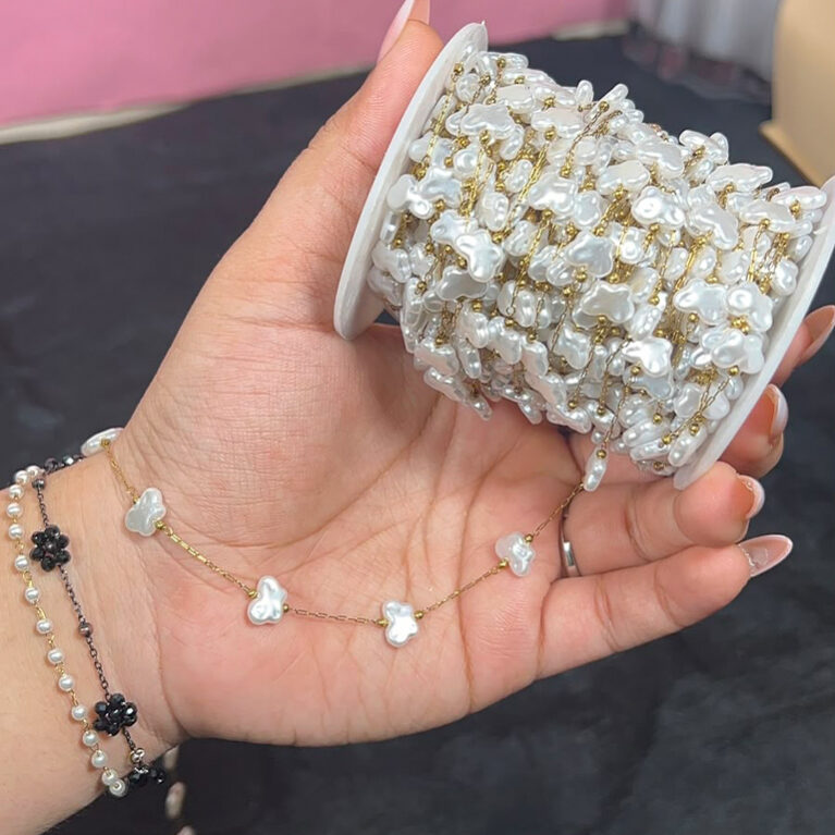 Butterfly Pearl Permanent Chain