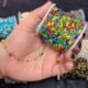 Multicolor Rainbow Evil Eye Station Gold Stainless Steel Permanent Jewelry Chain - 4.6 - 9.0 inches(FOR BRACELET)