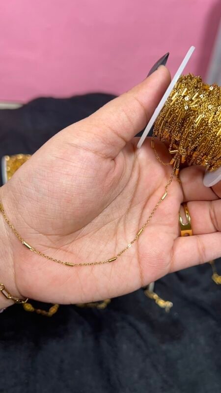 GOLDEN TUBE STYLE PERMANENT CHAIN