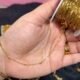GOLDEN TUBE STYLE PERMANENT CHAIN - 4.6 - 9.0 inches(FOR BRACELET)