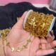 Gold Butterfly-Link Stainless Steel Permanent Jewelry Chain - 9.1 - 12.0 inches(FOR ANKLET)