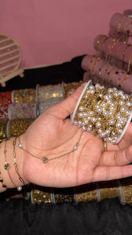 Faux Pearl Station Permanent Chain
