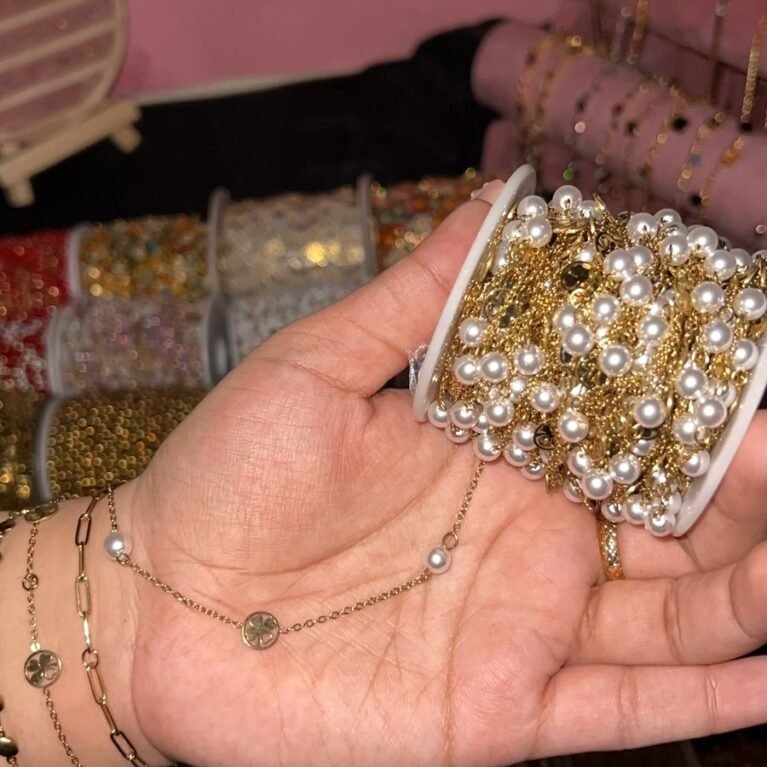 Faux Pearl Station Permanent Chain