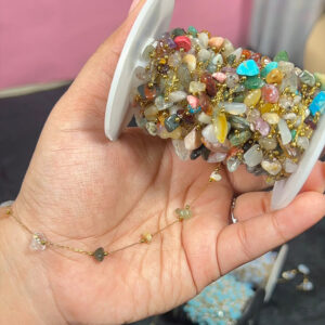 Antique Themed Multi Jade Stones Permanent Bracelets