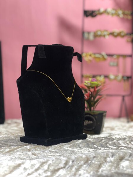 Bubble Heart Pendant with Sleek Chain